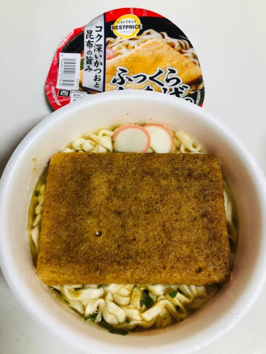 トップバリュきつねうどん「西」比較