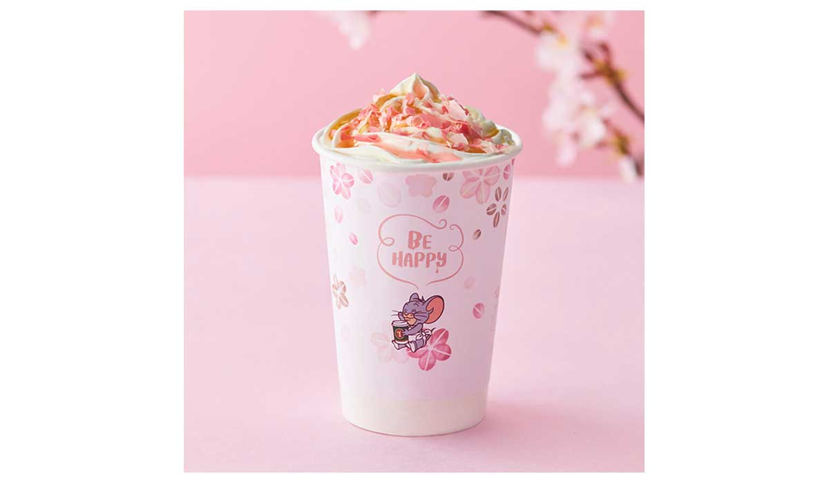 タリーズコーヒー「桜舞う ハニークリームラテ」が可愛くて美味しい！